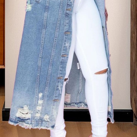 Distressed Dreams Denim Jacket - Light - Picture 6 of 8